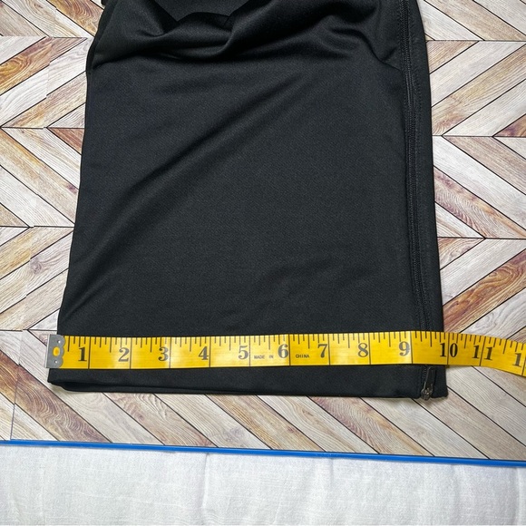 Nike Dri Fit Black Track Pants Elastic Drawstring Waistband Bootcut Hem Active - Picture 11 of 11